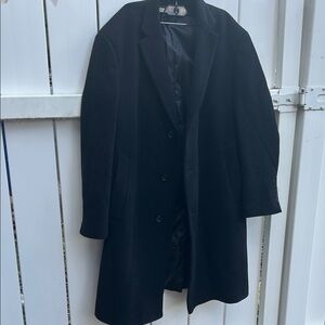 Chaps Men's Black Overcoat